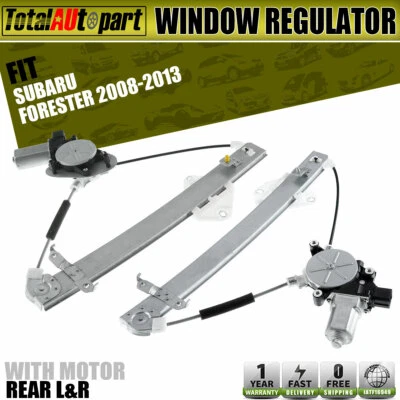Regulador de ventana trasero izquierdo y derecho 2 piezas con motor para Subaru Forester 2008-2013 Foto 1 de 4