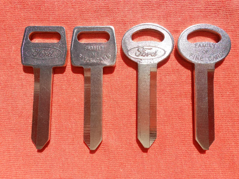 4 Ford Logo Original Key Blanks 1967 - 1992