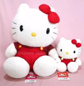 Raro Sanrio Hello Kitty Vintage Par Peluche Rojo XL20" + S9" Japón con Etiqueta Como Nuevo Lindo - Imagen 1 de 13