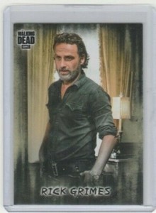 WALKING DEAD HUNTERS & HUNTED RICK GRIMES BASE SET #1 PHOTO VARIATION  SP!! 