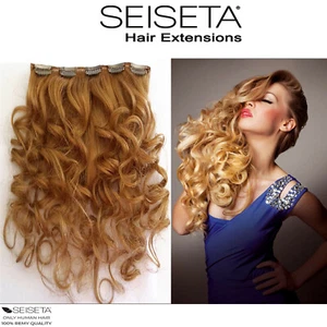 Extension Clip capelli veri Ricci SEISETA Fascia con 5 clip larga 18 lunga 45/50 - Imagen 1 de 19