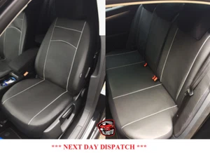 Maßgefertigte schwarze Öko-Leder Sitzbezüge für Renault Captur 2016 2017 2018 2019 - Bild 1 von 7