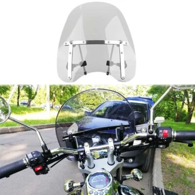 Pára-brisa de motocicleta fumaça 18"x16" grande para Suzuki Boulevard S50 S40 M50 M90 - Imagem 1 de 4