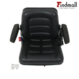 Universal Suspension Backrest Truck Chair Excavator Tractor Seat Adjust Forklift - Picture 1 of 11