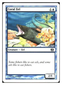 Coral Eel 8th Edition MTG - NM+ Mythic Relics - Picture 1 of 1