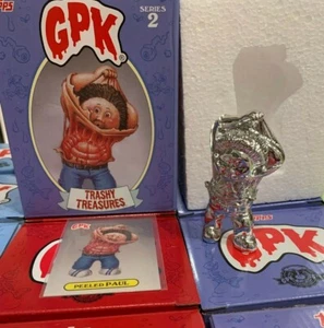 Peeled Paul 2020 Topps Garbage Pail Kids Trashy Treasures Figurine ALL SILVER - Picture 1 of 7
