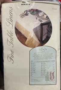 Lenox Eternal Oblong Fine Table Linen 60x104 Silver Gray Cottagecore Cotton Bld - Picture 1 of 10