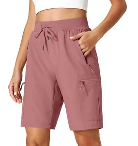 Women's Hiking Cargo Shorts Quick Dry Lightweight Summer Shorts with Zipper P... - Picture 1 of 6