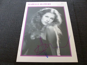 ISABELLE HUPPERT signed Autogramm signiert auf 13x18 cm Autogrammkarte InPerson - Bild 1 von 1