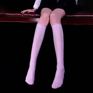 8D Ladies Oil Shiny Glossy High Stockings Nylon Stay Up Thigh-Highs Hosiery NEW - Picture 1 of 32