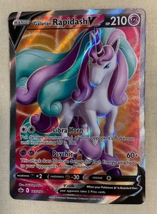 BASIC GALARIAN RAPIDASH V 167/198 CHILLING REIGN NM POKEMON CARD - Picture 1 of 3