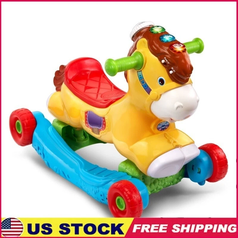 Juguetes para montar a caballo mecedor niños pequeños 12-36 meses aprendizaje pony bebé plástico nuevo Foto 1 de 4