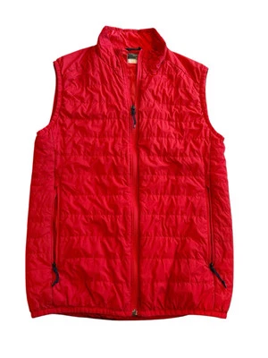 Icebreaker GT Merino Insulated Full Zipper Quilted Vest Men Size M Medium Red - Image 1 of 4