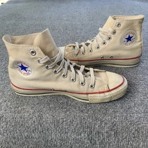 Vintage Converse Chuck Taylor All Stars Sneakers Size 7.5 Blue Label High Top - Picture 1 of 15