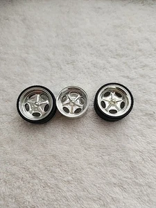 Dub City - 3-Car/Truck Wheels, 2 with Tires (Diecast Parts) See Pix - Picture 1 of 3