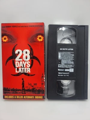 28 Days Later VHS Tape Black Alternate Ending 2003 Horror Zombie Movie Works - Image 1 of 4