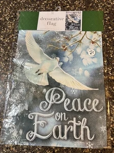 Nuevo Nicole Paz en la Tierra Paloma Jardín Bandera 12X18 Doble Cara Decorativa 3 Capas - Imagen 1 de 5