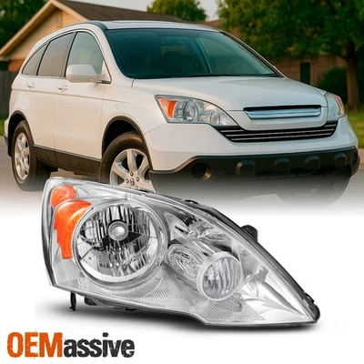 Fit 2007 2008 2009 2010 2011 Honda CRV CR-V Passenger Right Side Headlight - Image 1 of 4