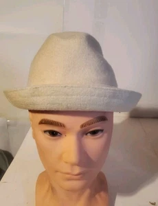 Kangol Spielermütze Wolle creme beige M Medium 6447BC Fedora Trilby-Stil mit Etikett - Bild 1 von 9