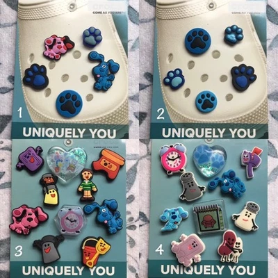 Crocs Handmade jibbitz 5pc Blues Clues Magenta Salt Pepper shoe charms set - Image 1 of 4