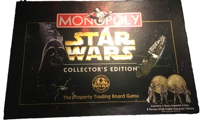 MONOPOLY COLLECTOR'S EDITION STAR WARS  Board Game Boxed PEWTER 1997 - Image 1 of 4