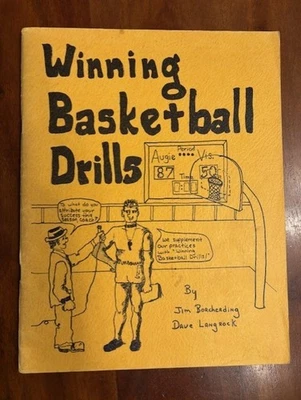 RARE Winning Basketball Drills Jim Borcherding Augustana College Coaching Book Foto 1 de 2
