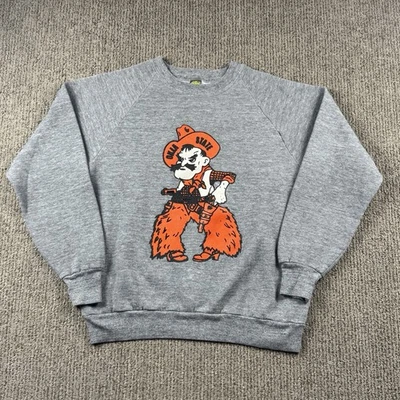 De Colección Jerzees Mujer M Oklahoma State Sudadera Pullover Cuello Redondo Pistola Pete Foto 1 de 4
