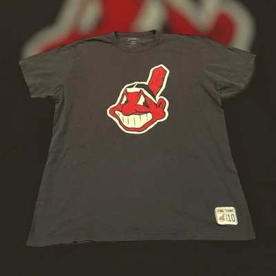 Cleveland Indians 2010 47 Brand T-shirt Embroidered Patches Size M - Image 1 of 4