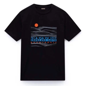 T-shirt Napapijri Buti nera bellezza - Foto 1 di 11