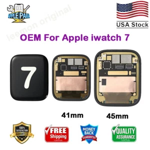 Conjunto de pantalla táctil con pantalla LCD original para Apple Watch iWatch Series 7 41 45 mm - Imagen 1 de 9