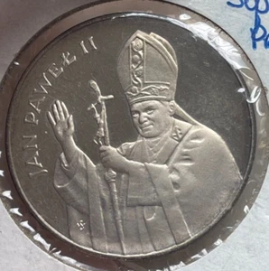 1987 Poland 10000 Zlotych - Pope John Paul II  bg - Picture 1 of 2