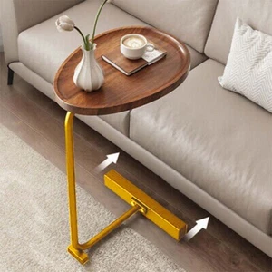 Art Deco Coffee Side Table Sofa Couch Room Bed Shaped Stand Metal Steel Frame Au - Picture 1 of 11