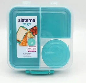 Sistema To Go Bento Cube Lunch Box Food Storage Container 42.2 oz / 1.25 L - Picture 1 of 3
