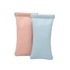 Waterproof Cosmetic Storage Bag Solid color PU Leather Glasses Case  Girls