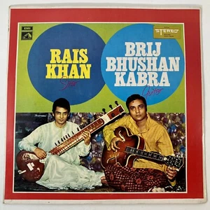 Sitar Guitar Duet by Rais Khan & Brij Bhushan Kabra 1971 LP India Import Vinyl - Picture 1 of 9