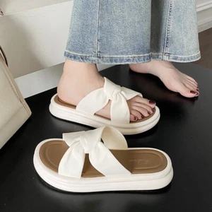 Thick Bottom Women's Beach Slippers Soft Sole Women's Shoes  for Indoor Outdoor - Picture 1 of 12