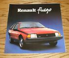 Original 1984 Renault Fuego Sales Brochure 84 Turbo
