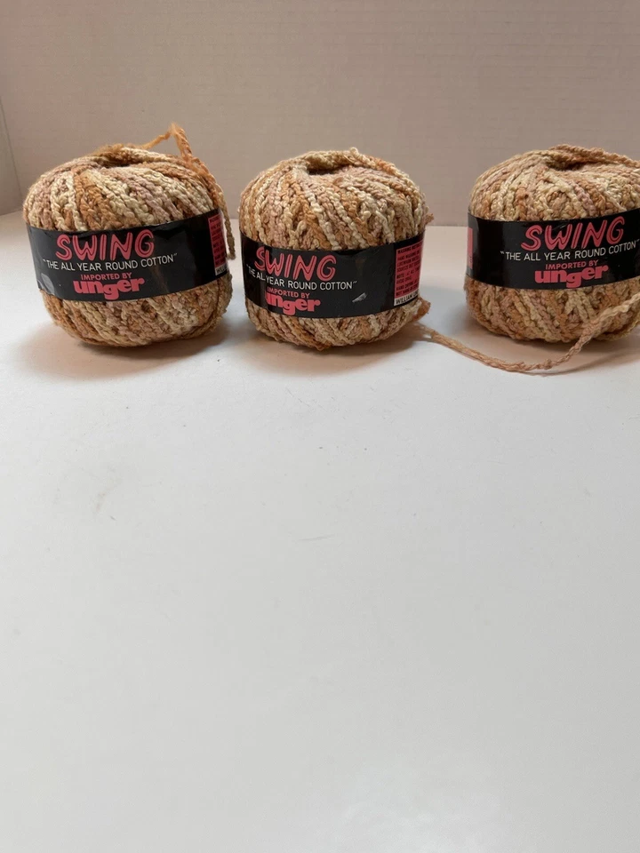 Unger Hilo Columpio 100% Algodón 1.75 OZ Col 8212 Lote 204 Hecho/Francia Lote De 3 Foto 1 de 4