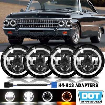 4件装5.75英寸Ronda faros LED de actualización适用于福特银河500 1962-1974 — 第 1/4 张图片