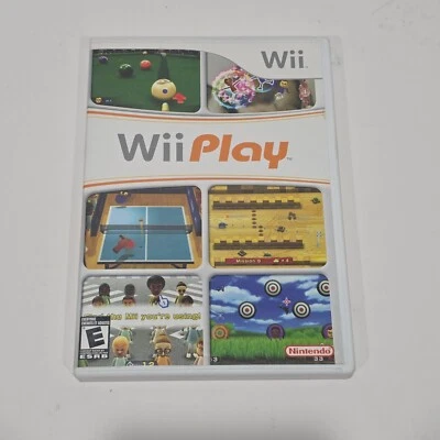 Wii Play (Nintendo Wii, 2007) Complete with Manual CIB Video Game - Image 1 of 4