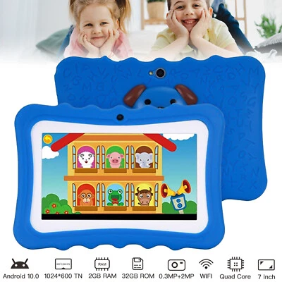 7in Tablets Tabletas WIFI Bluetooth Para Niños Niño O Niña Proteccion Antigolpes - Image 1 of 4