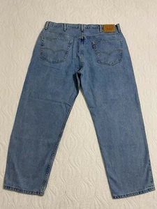 Levis 550 Jeans Mens Denim 100% Cotton Size W40 L30 Blue#2052 - Picture 1 of 9