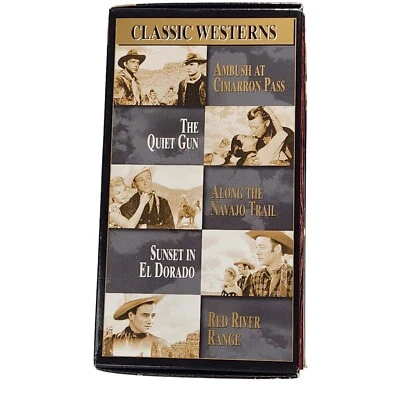Classic Westerns Box Set 3 VHS Tapes 5 movies John Wayne Republic Pictures Rare - Image 1 of 4