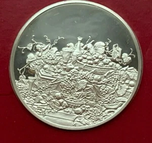 1975 PROOF SILVER THE TREASURES OF AMERICAN STILL LIFE: FRUIT 1855 MEDAL   - Picture 1 of 4