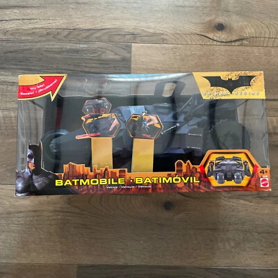 2005 BATMOBILE "BATMAN BEGINS" CAR VEHICLE UNOPENED IN BOX MATTEL H1387 ~ NEW - Image 1 of 4