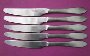 ROBERT WELCH "MERIDIAN SATIN" STAINLESS KOREA - 5 FRENCH-STYLE SOLID KNIVES GUC - Picture 1 of 7