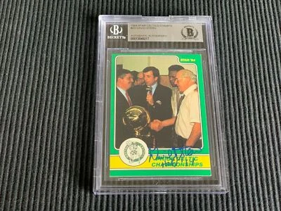 1984 STAR CELTICS #23 DAVID STERN  *AUTHENTIC AUTOGRAPH AUTO BAS*  COMMISSIONER - Image 1 of 2