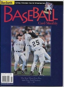 NY YANKEES ENERO 1999 TARJETA BECKETT GUÍA MENSUAL DE PRECIOS ORLANDO HERNANDEZ - Imagen 1 de 2