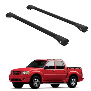 Juego de barras transversales para portaequipajes a Ford Explorer Sport Trac 2001-2005 negro - Imagen 1 de 20