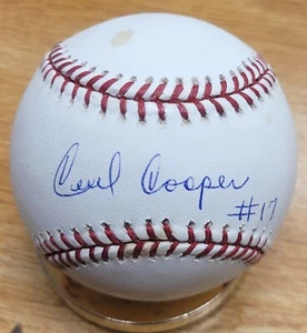 Autographed CECIL COOPER  Official Rawlings Major League Baseball W/COA - Picture 1 of 1